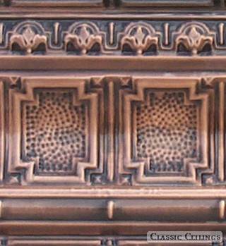 Tin Ceiling Design 706 Antique Plated Copper
