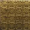 Tin Ceiling Design 209 Antique Plated Brass 2x4