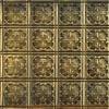 Tin Ceiling Design 210 Antique Plated Brass 2x4