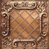Tin Ceiling Design 502 Antique Plated Copper 2x4